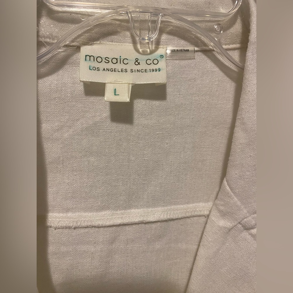 Linen Cropped Jacket - Picture 3 of 9